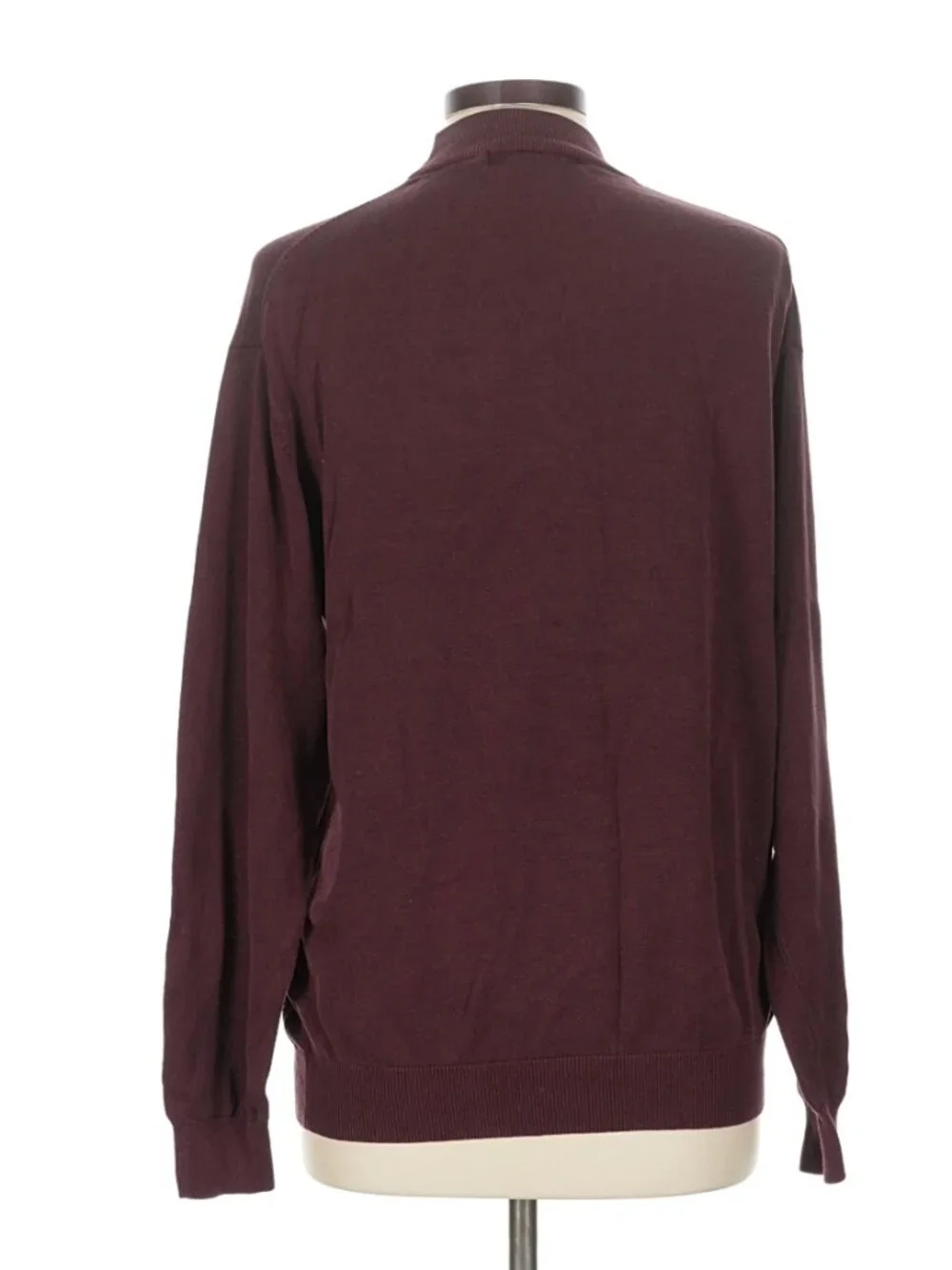 Pronto Uomo Burgundy Silk Blend Lightweight Pull Over L